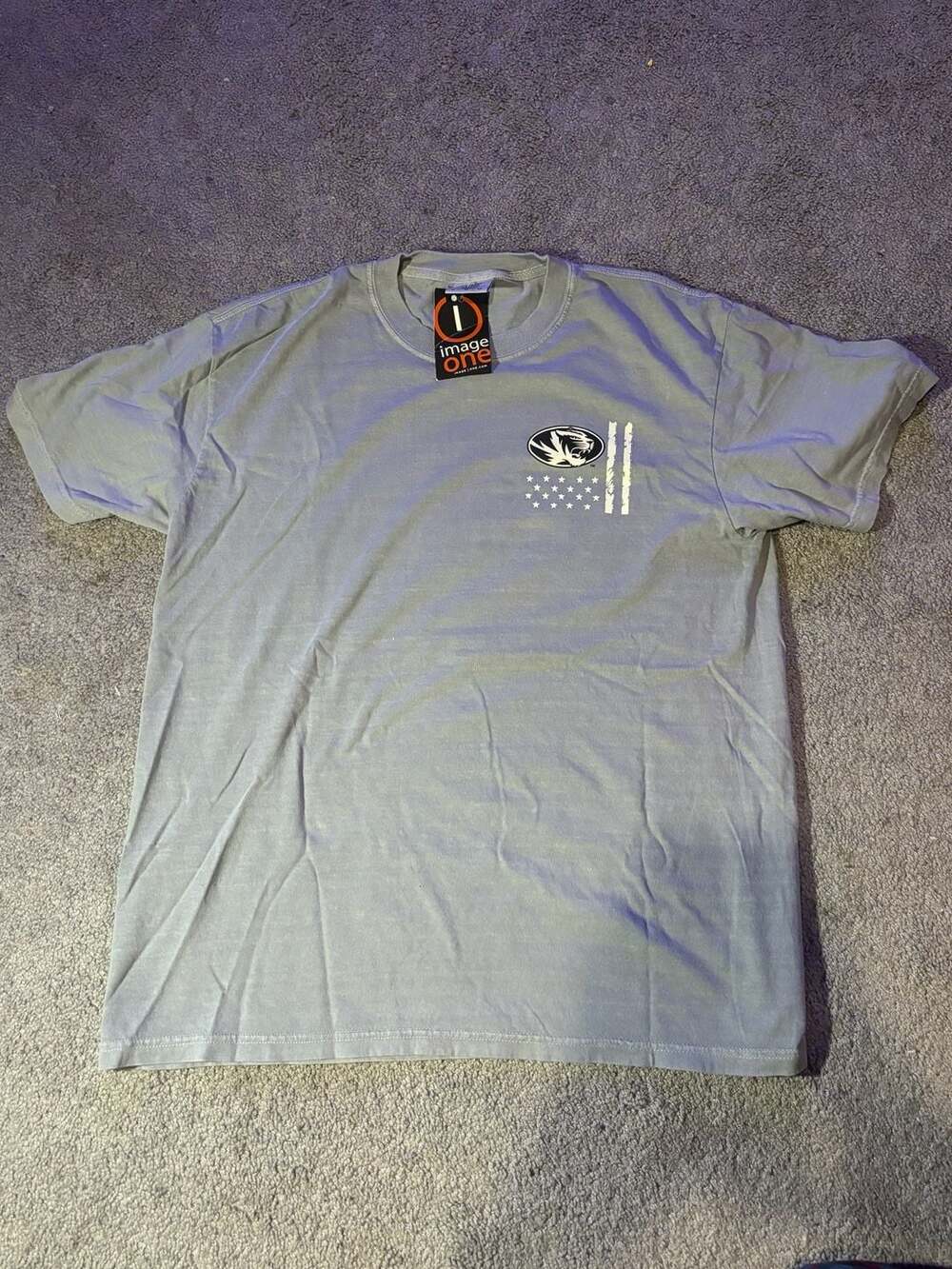 NWT Image One Missouri Tigers OHT Comfort Colors Garment Dye T-Shirt Size Large